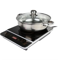 $62  1800W Gold/Black Induction Cooker  8 Settings