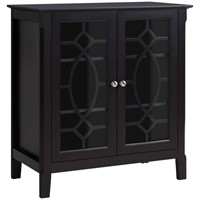 $230  HOMCOM Black 32 in. H Storage Cabinet with A