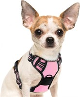 SM4080  Dog Harness, Reflective Vest, Pink, SM-