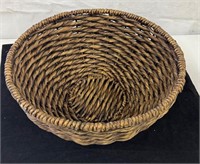 Vintage Braided Wicker Basket
