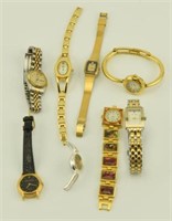 Lot #51 - Tray lot of (8) ladies watches to