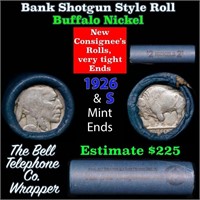 Buffalo Nickel Shotgun Roll in Old Bank Style 'Bel