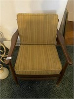 Danish-Style Two-Cushion Chair
