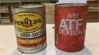Vintage Pennzoil Oil & Durex ATF Cans