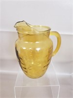 Vtg Anchor Hocking Amber Gold Glass Beverage