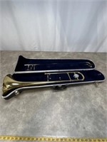 Conn trombone with case