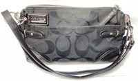 BLACK COACH HANDBAG, USED