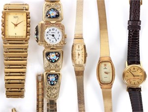COLLECTIBLE LADIES GOLD-TONED WRISTWATCHES