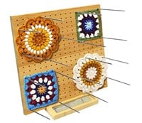 LIVSMON 11.8in Crochet Blocking Board with 20 Pins