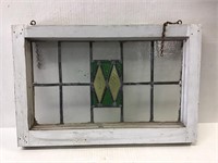 VINTAGE STAINED GLASS WINDOW