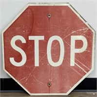 Vintage 2ft  Metal “ Stop “ Road Sign