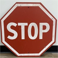 Vintage 2ft Metal “ STOP “ Road Sign W/