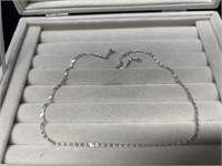 Sterling Silver 16" Flat Chain Italy 925