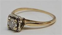 14KT Gold & Diamond Engagement Ring