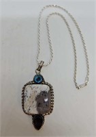 Jewelry - Sterling Silver & Gemstone Necklace