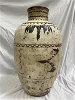 Large antique Asian ceramic vase