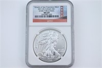 2011-S Silver Eagle Early Release. NGC MS69