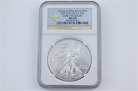 2012-W Silver Eagle Early Release. NGC MS69