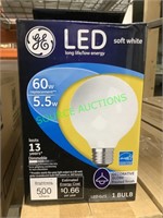 GE LED 60w globe light Bulbs soft white