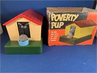 VINTAGE POVERTY PUP DOGHOUSE BANK