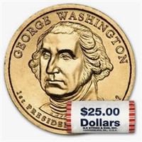 2007 D George Washington #1 Presidential Dollar Ro