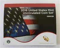 2016 U.S. Mint Uncirculated Coin Set Denver