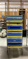 Wire mobile bakers rack-23.5 x 25.5 x