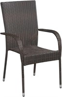 Rattan Outdoor Chair - Brown