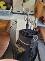 Golf clubs in bag