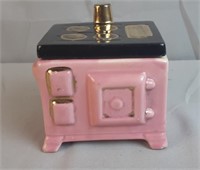 Vintage Pink Stove Trinket Box
