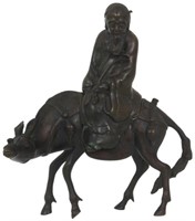 Chinese Bronze Horseman Incense Burner