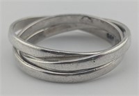 Sterling Silver Triple Band Ring
Size 8 and