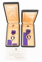 WWII US ARMED FORCES NAMED PURPLE HEART MEDALS