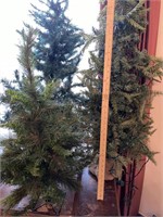 3 small Christmas trees