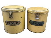 Antique Mustard Flour & Sugar Tins