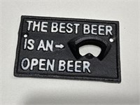 Cast iron beer bottle opener