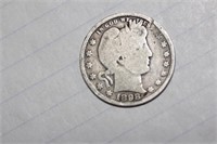 1898 Barber Silver Quarter