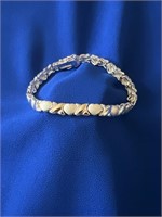 Heart XO Silver Bracelet