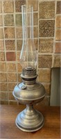 Antique Rayo Metal Oil Lamp 22.5”