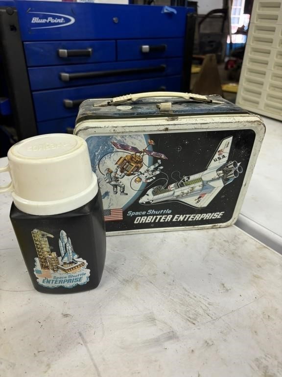 space shuttle orbiter enterprise metal lunch box