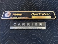 Trane/Carrier Metal Signs