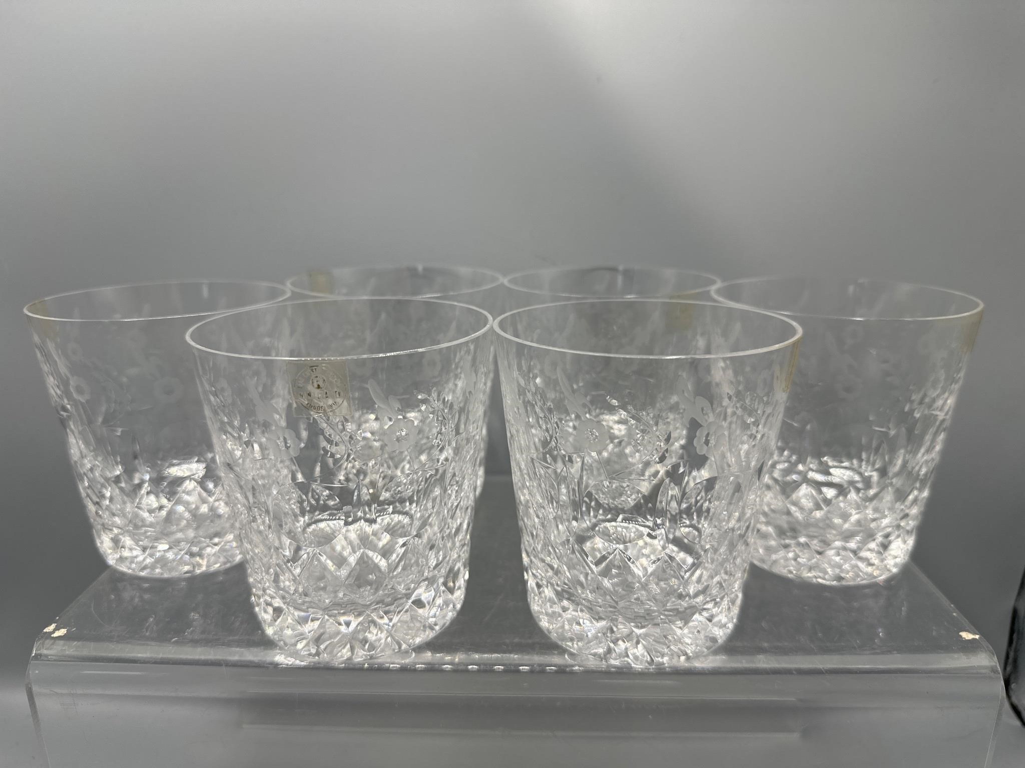 Rogaska crystal Gallia rocks glasses