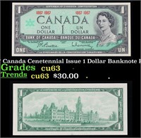 1967 Canada Cenetennial Issue 1 Dollar Banknote P#