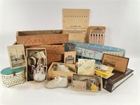 Miscellaneous Lot Cheese Boxes Shoes