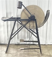 (BD) Vtg. Pedal Grinding Wheel, 43”x37”