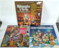 Vinyl Record Albums Chipmunks & Disney Mickey