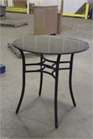 Glass Top Table Approx 35"x35"x36'