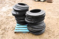 Approx (100) Tire Side Walls, Sizes Vary