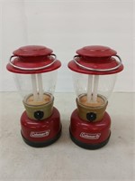 2 Coleman battery operated lanterns