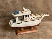 Wood Boat Model 10" long
